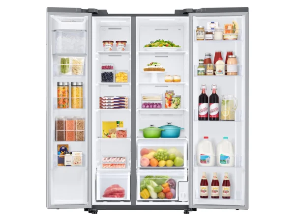 23 cu. ft. Smart Counter Depth Side-by-Side Refrigerator in Stainless Steel - Image 3